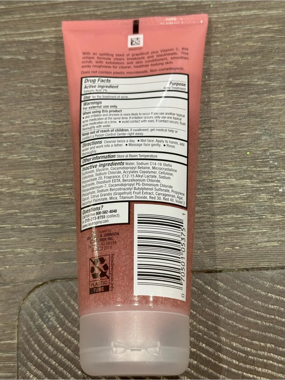 Neutrogena foaming facial